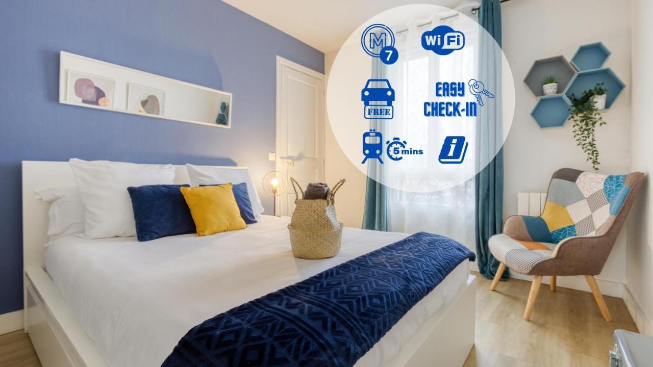 Appartement Metro 7 - Gare C - Parking Private- Easy Check-In à Ivry-sur-Seine Extérieur photo